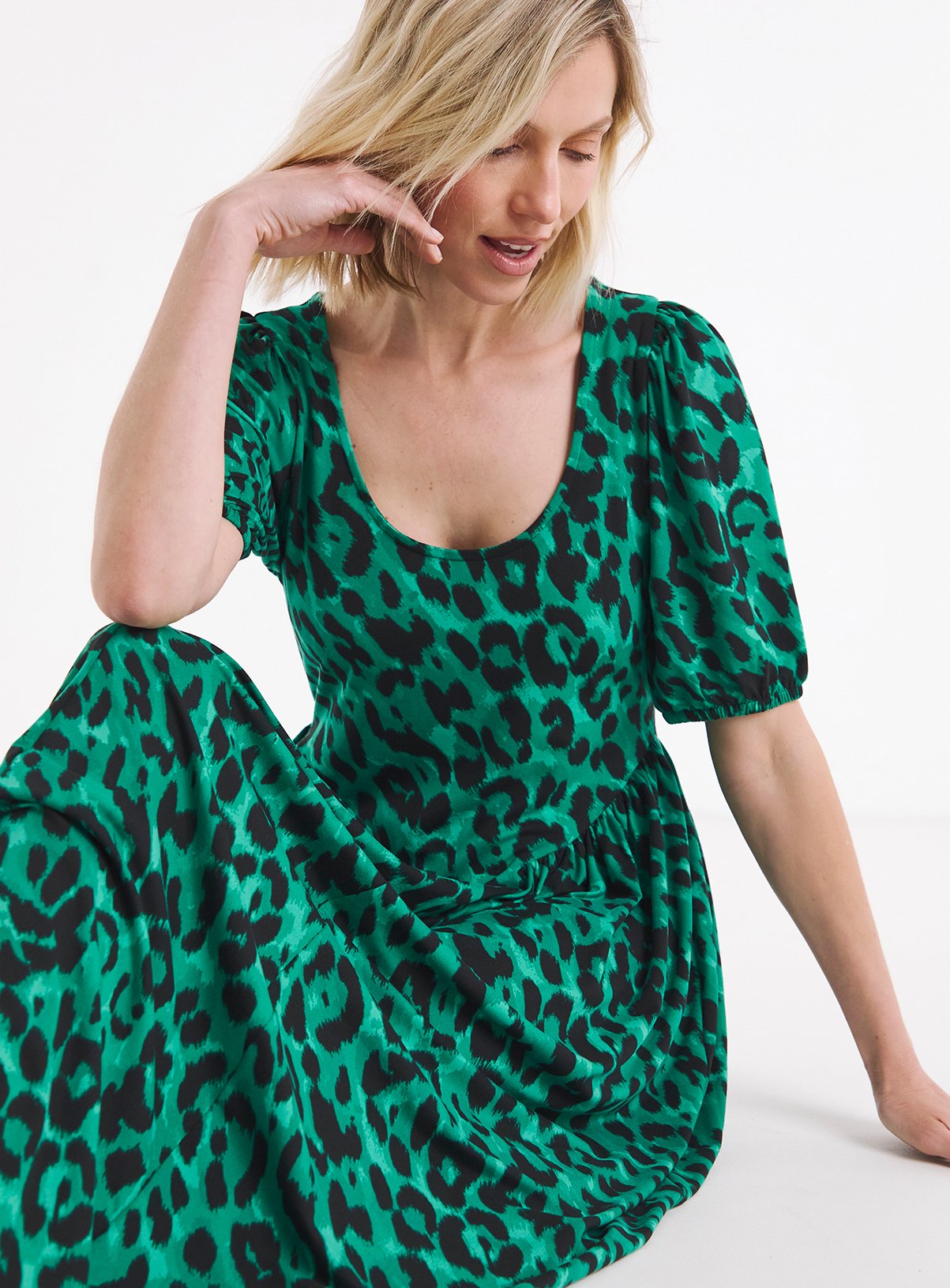 JD WILLIAMS Soft Touch Waist Detail Midaxi Dress 22 - Image 3 thumbnail